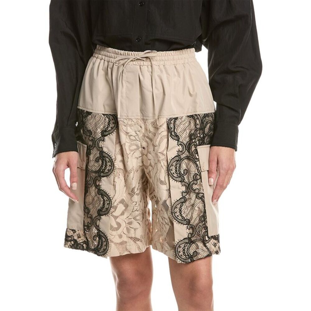 3.1 Phillip Lim Womens  Corded Leaf Lace Basketball Short
